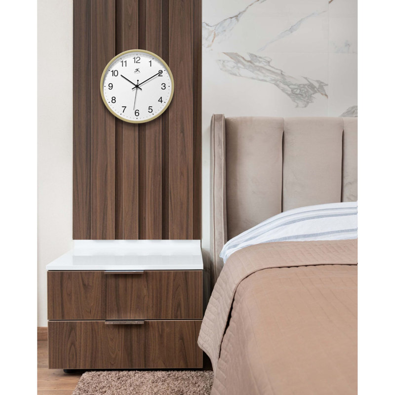 Office Round Plastic Wall Clock 10 Inches