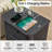 22 Inch Wide Fluted Nightstand with Charging Station-875919349