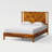 Ethan Solid Wood Platform Bed with Headboard, Rustic Bed Frame-620431626-652529527