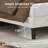 Upgraded Velvet Upholstered Platform Bed with Adjustable Headboard, Reinforced & Quiet Design, No Box Spring Needed, Sturdy Wood Slat Support, Easy Assembly-1125427799-1115971809