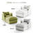 Upholstered Sofa Armchair Accent Chair With Ottoman Modular Sectional Couch Linen Blend Cloud Sofa With Removable Cover for Living Room Bedroom (Set of 2)-937483785