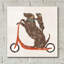 Art mural en verre Doxie Ride-630116352