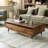 Modern rectangular solid wood coffee table-805510049