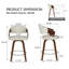 Tabouret de bar 26 po Mid-Century-340060396