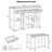 47" Wide Extendable Kitchen Island with Rubber Wood Veneer, Power Outlet, 2 Drawers and 2 Cabinets, Rolling Kitchen Table with Storage for Kitchen, Dining Room, Grey Blue