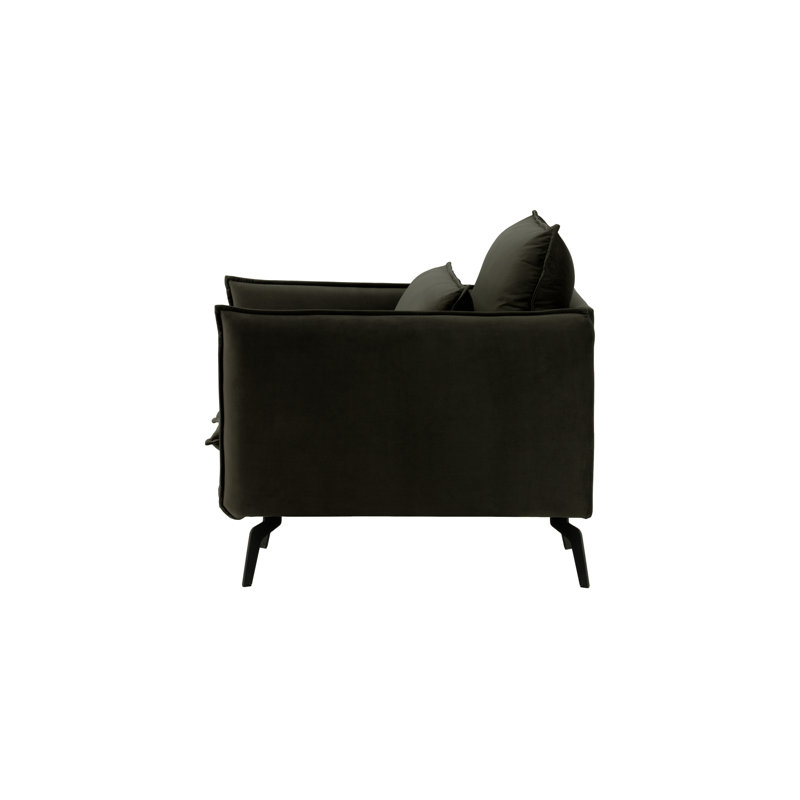 Ferrigno Upholstered Armchair, Black