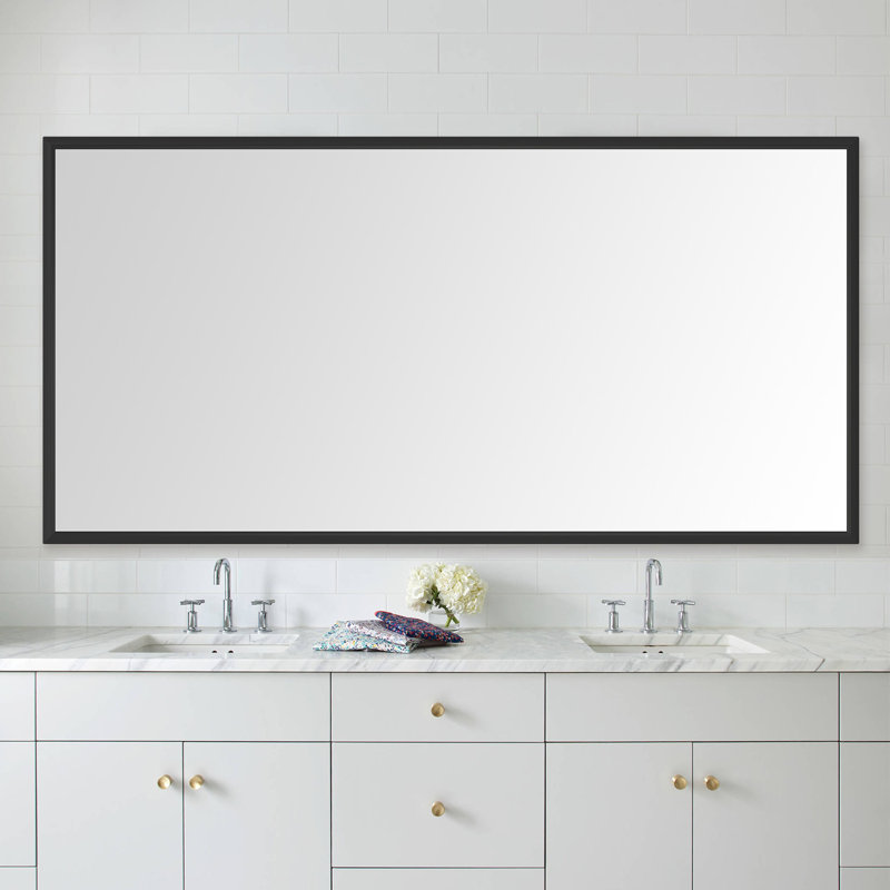Aluminum Rectangle Wall Mirror, 48'' x 96''