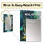 Yellow Green' Transcendent Liquid Ink - Abstract Decorative Mirror On Metal-1291208381