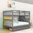 Harolene Kids Full Over Full 3 Drawers Wood Bunk Bed with Shelves-1023432904