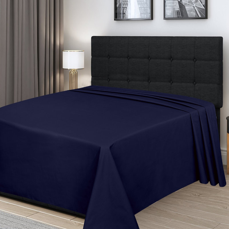 Egyptian-Quality Cotton sheet Flat, Super King (6'), White