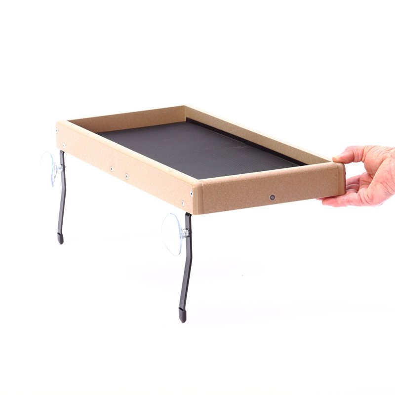 Window Tray Bird Feeder, Taupe, 2H x 9W x 22D