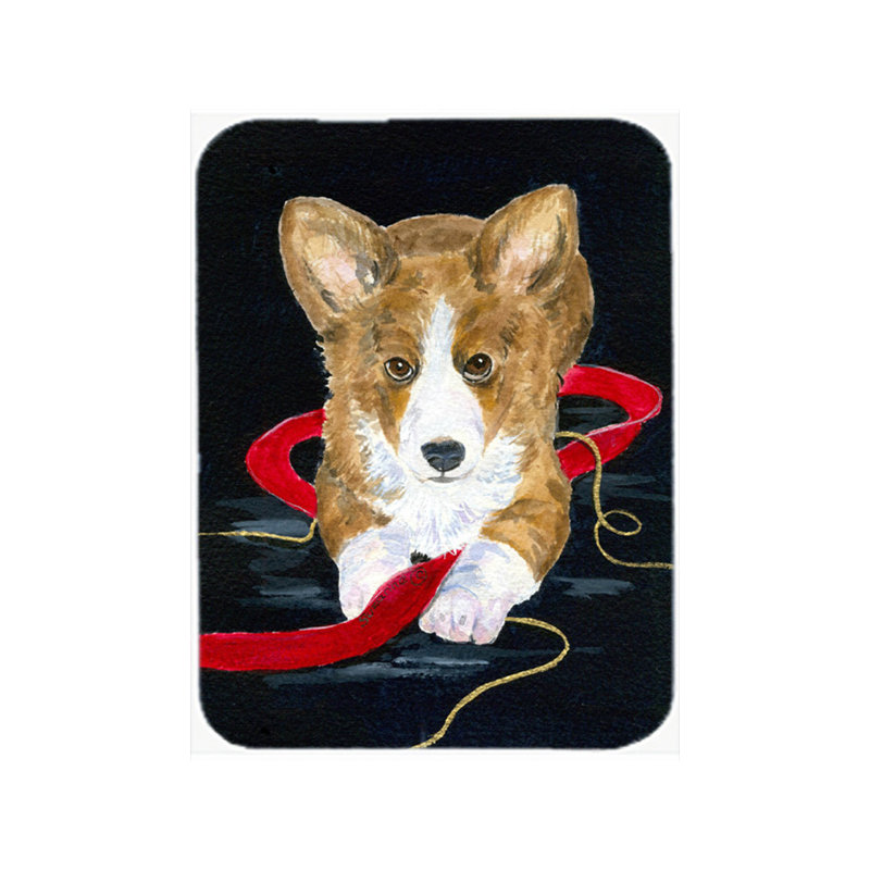 Planche à découper en verre caroline trésors corgi