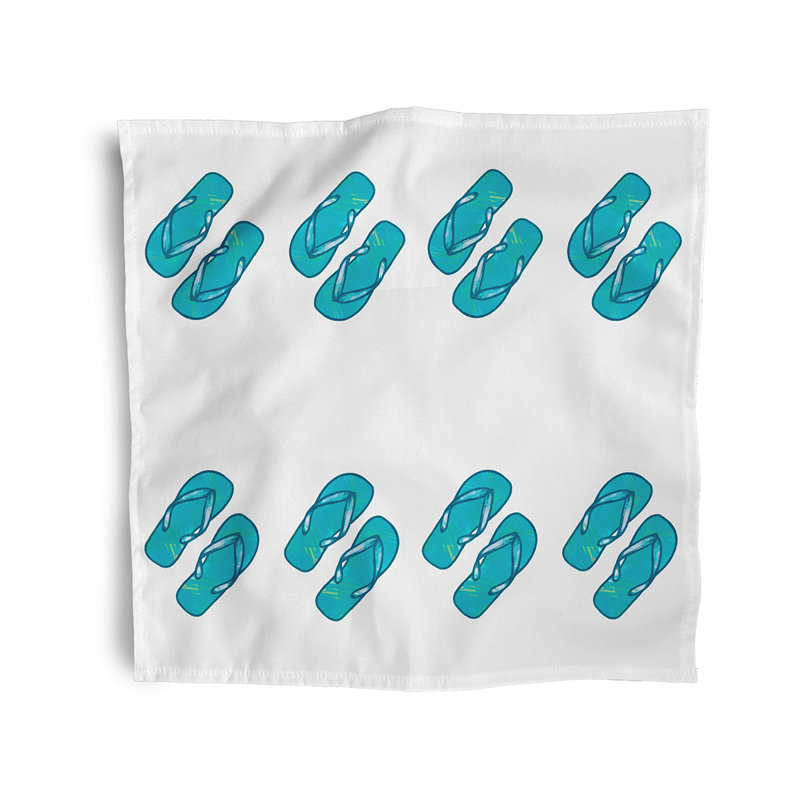 Verdell Polyester No Pattern Square Napkin, White
