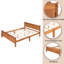 Lit plateforme en bois avec tête de lit-1439251998-1439251999