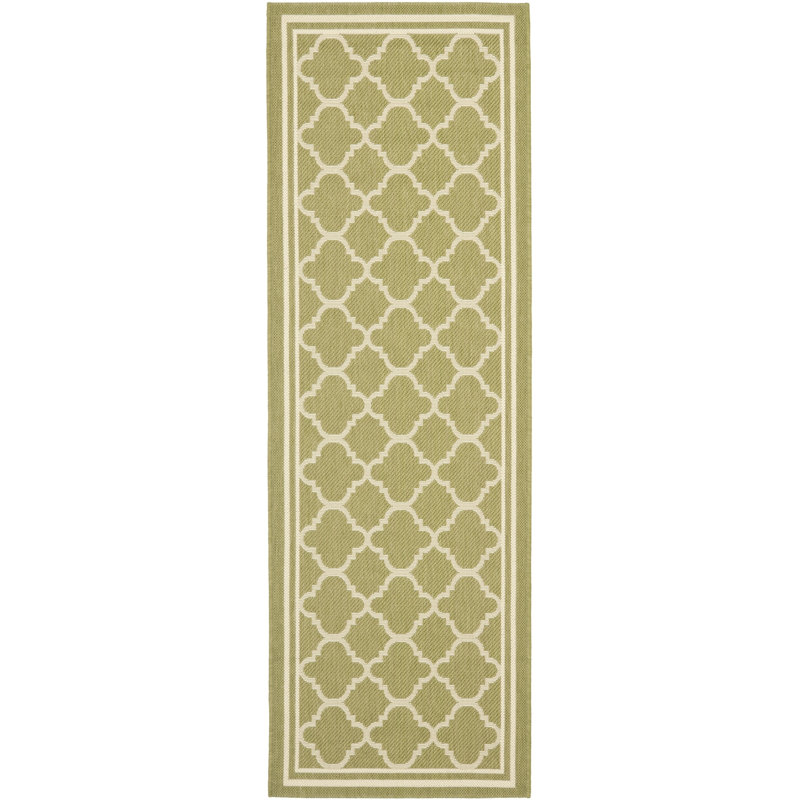 Tapis d'intérieur / extérieur à motif géométrique Herefordshire Performance, Tapis de couloir 2 pi 3 po x 10 pi