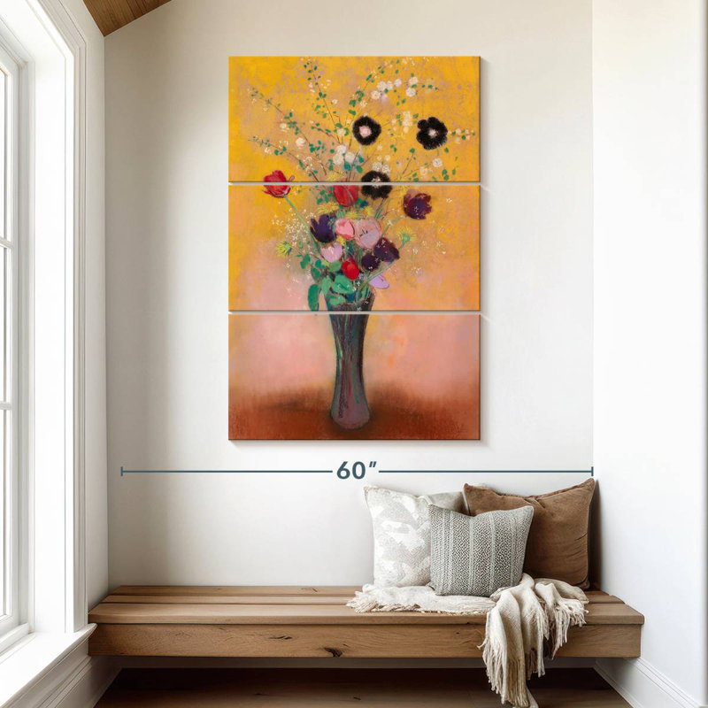 Vase de fleurs Harnek 1916, H 50 po x l 32 po