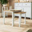 Daris Nest Of 2 Side End Tables. Solid Oak. Fully Assembled.-1252230267