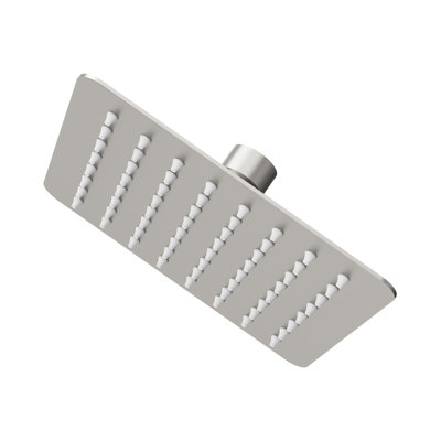 6-Inch Square Single-Spray Rain Shower Head