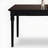 Retro Black Rectangular Solid    Wood Dining Set-106897295