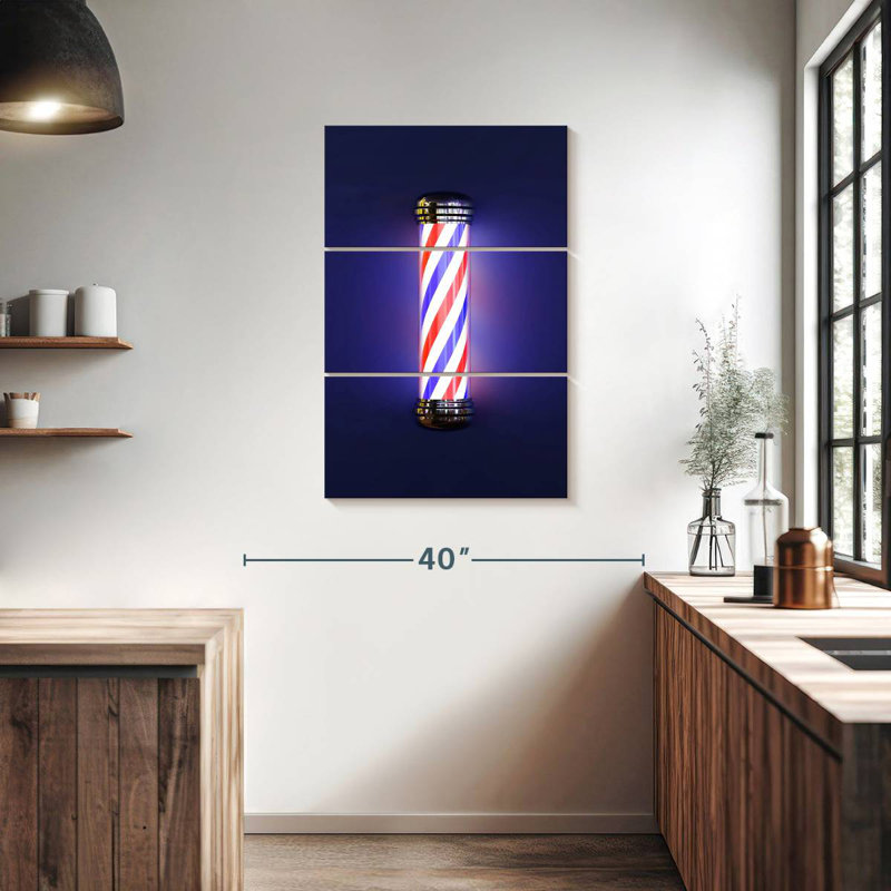 Shuttleworth Hair Barber Pole, 38" H x 24" W