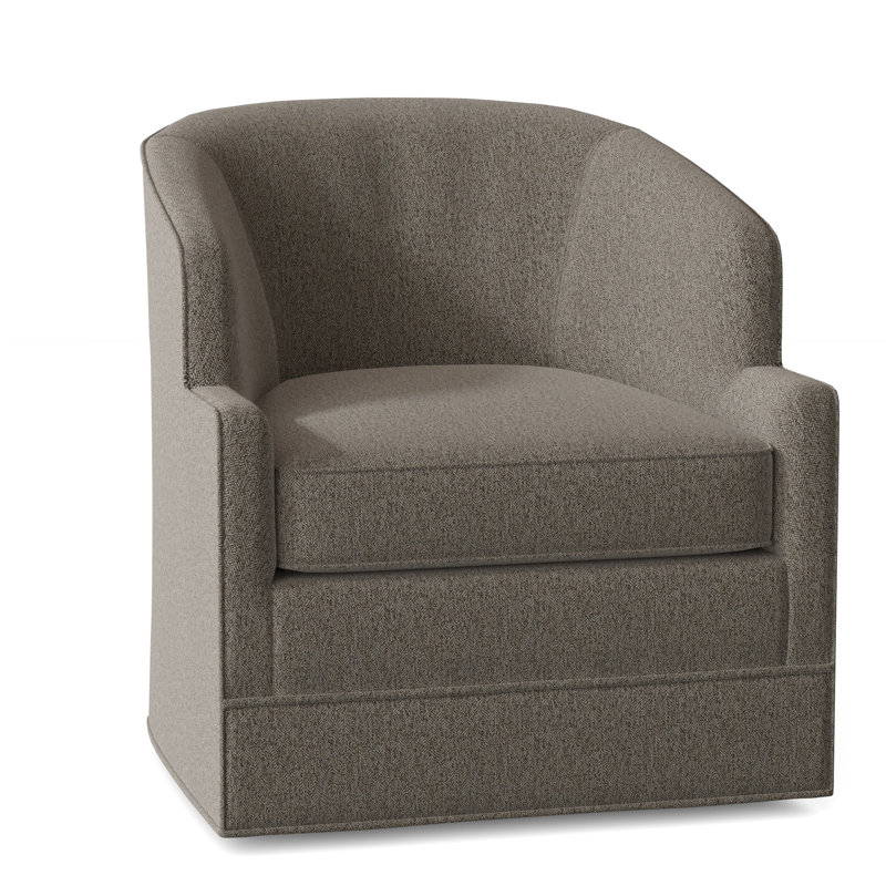 Manning 29" Wide Swivel Barrel Chair, 8794 Hazelnut 100% Olefin