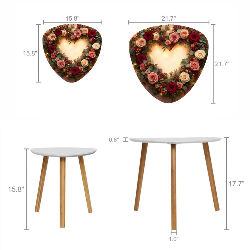 Ensemble de 2 tables basses gigognes Triangle