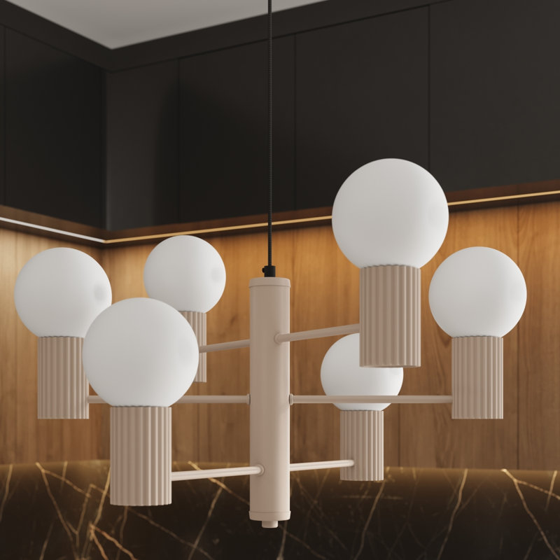 Wynnwood 6 - Light Chandelier, Taupe