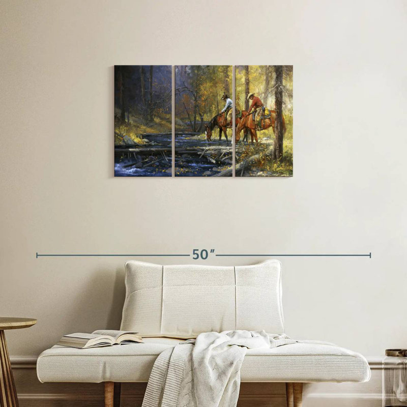 Lelar Cold Water And Falling Leaves, 20" H x 33" W
