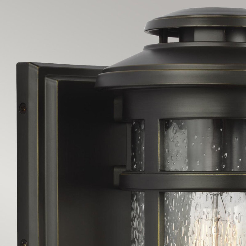 Camberlie Outdoor Wall Lantern, 22.9cm H x 15.9cm W x 19.3cm D, Black