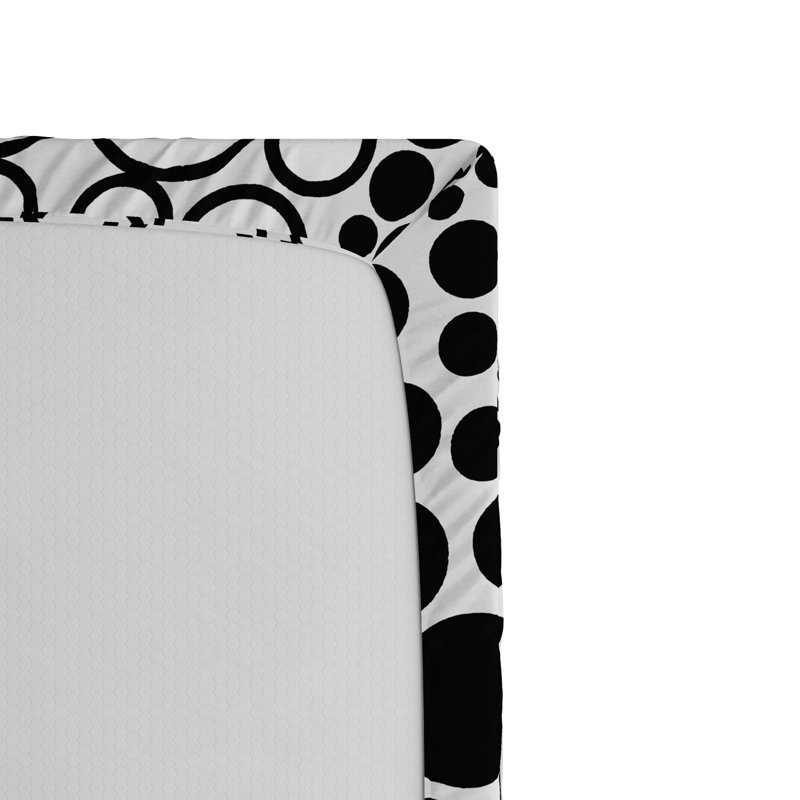 Microfiber Polka Dots Fitted Sheet, Full Fitted Sheet