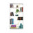 Furnish Home Store Wood Frame Etagere Open Back 6 Shelves Bookcase Industrial Bookshelf for Office and Living Rooms Modern Bookcases Large Bookshelf Organizer-1377380135