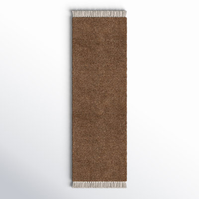 Clio Hand Loomed Wool Brown Rug