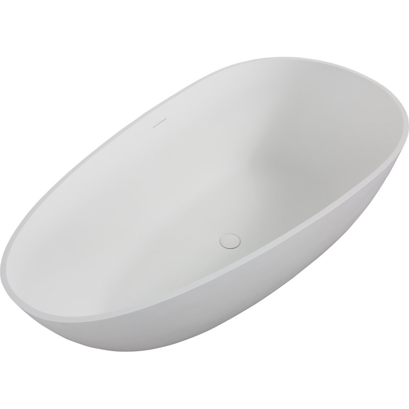 67" Freestanding Solid Surface Bathtub