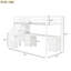 Structure de lit mezzanine simple avec bureau et tiroirs doubles en bois de pin massif blanc pour une chambre à coucher exquise-1170313998