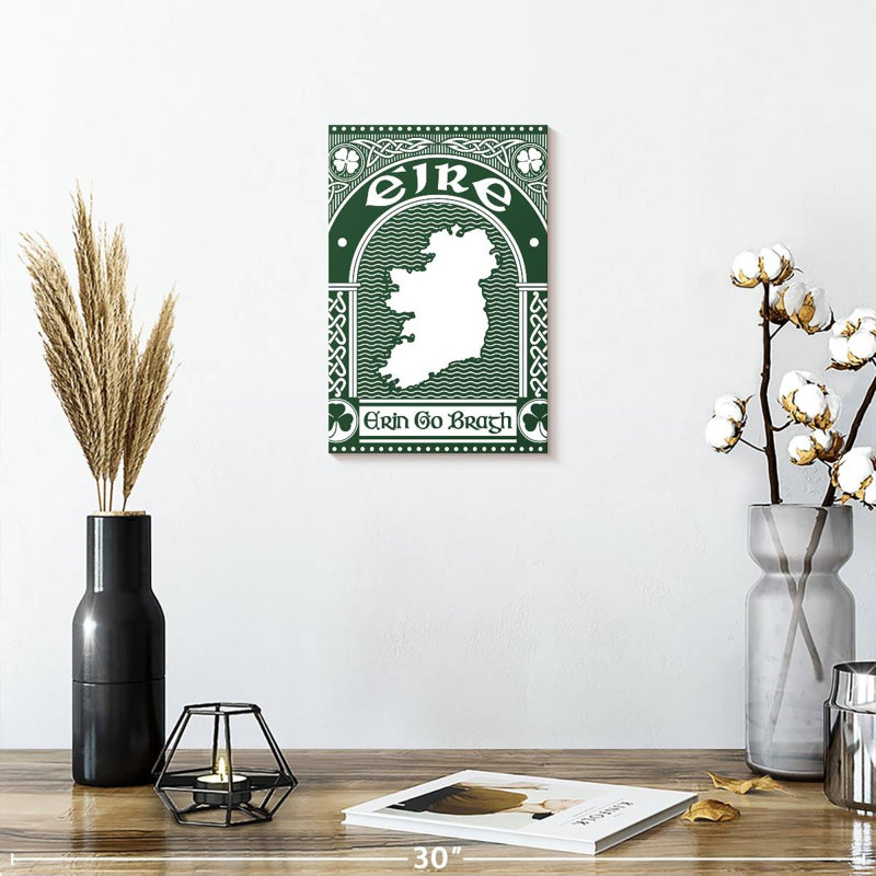 Lelend Celtic Erin Go Bragh, H 12 po x l 8 po