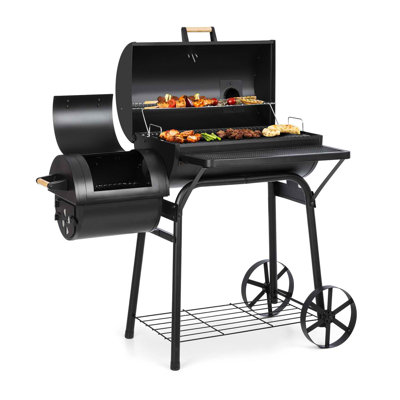 Holzkohle Smoker mit 2 Kammern