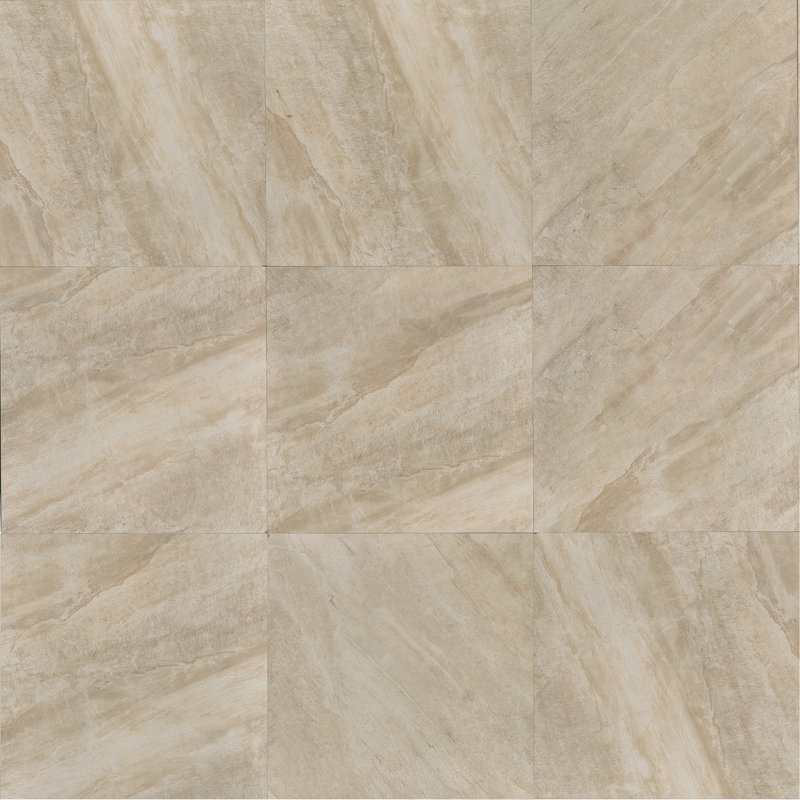 Stone Mountain 20" x 20" Porcelain Field Tile in Alabaster