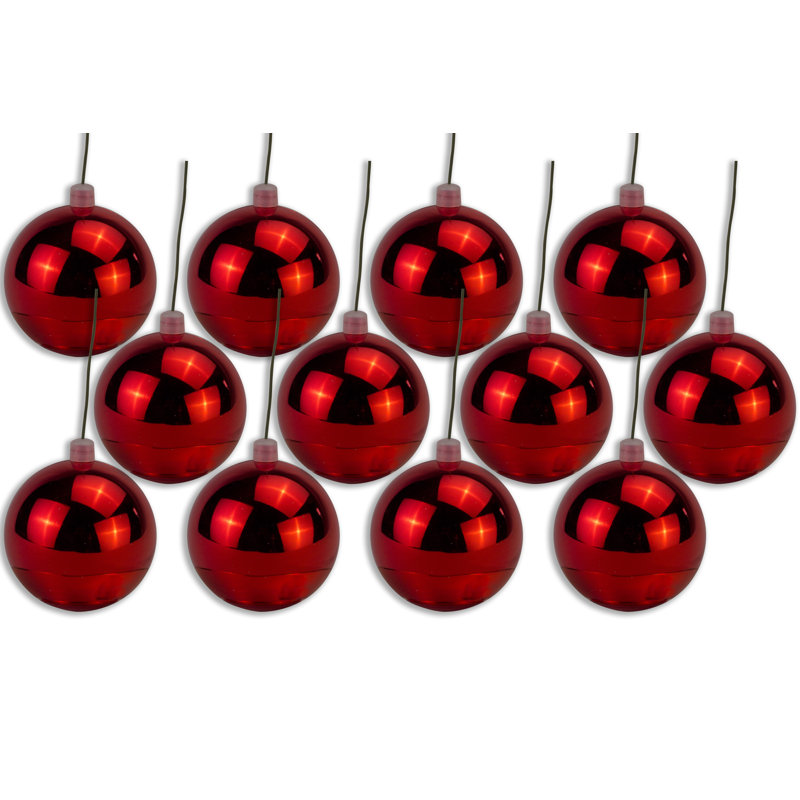 Ornement boule solide, Rouge