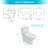 Ceramic Toilet With Smooth Flushing Process And Soft Close Seat High Dual Flush Comfortable Height