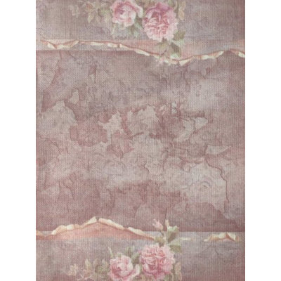 Tissu Aïda imprimé à motif d'écorce patinée par Alisena KF-1317A