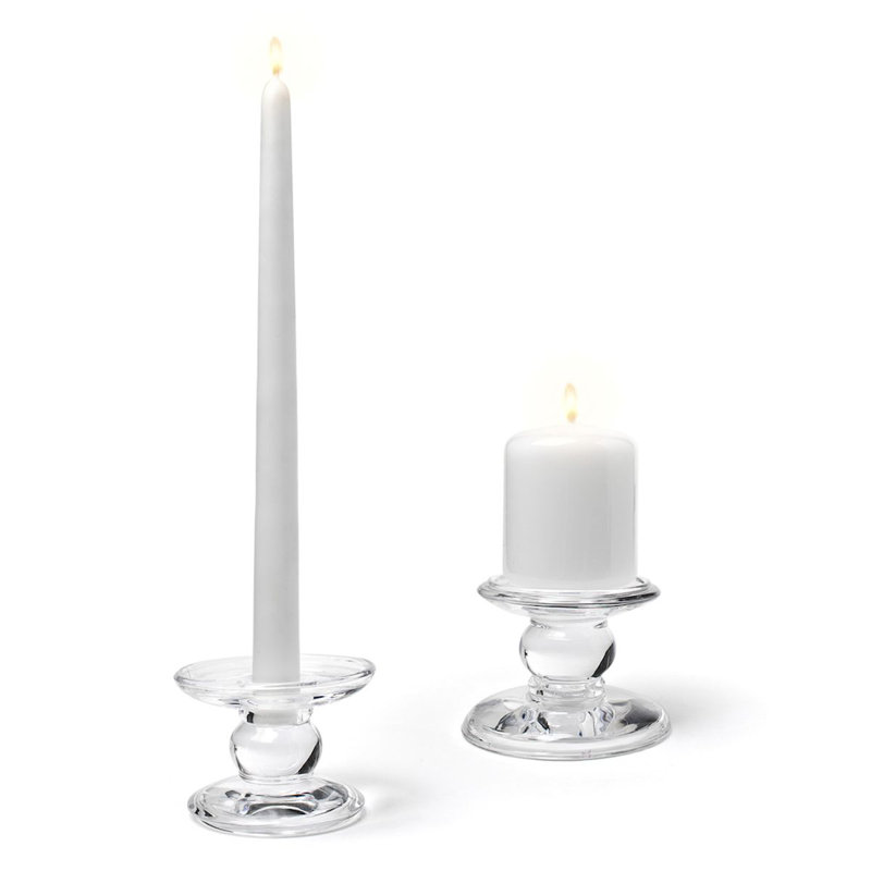 3.5'' H Glass Tabletop Candlestick