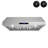 Streamline 30 In. T-1747-1-CL Lozza Convertible Undermount 406 CFM Range Hood In Brushed Stainless Steel With Baffle Filters, Touchpad Control, LED Lights