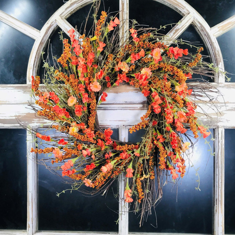 Faux Mixed Assortment Polyester 22'' Wreath