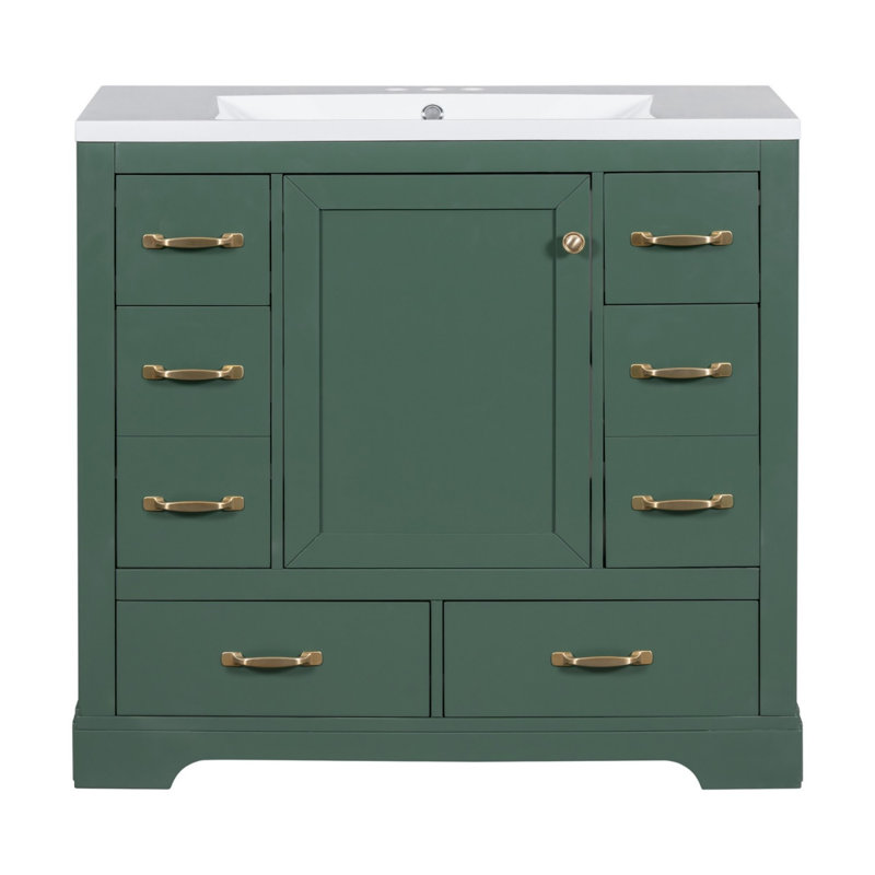 36" Bathroom Vanity with Sink Combo, Vert
