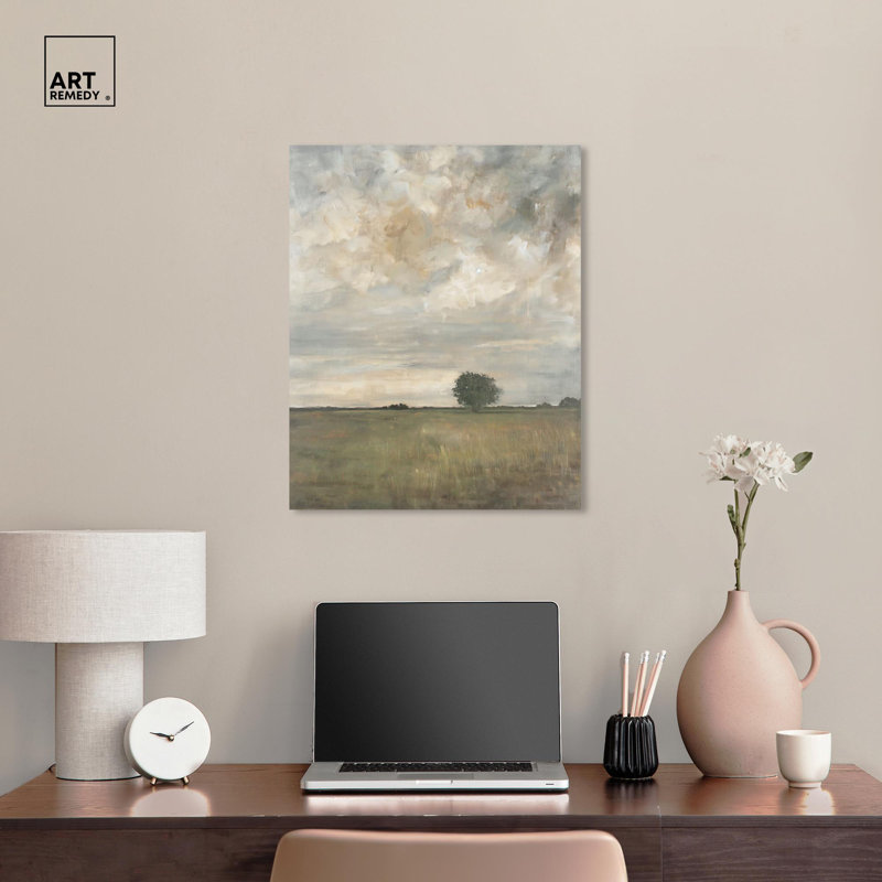 «Grassland Reverie» par Art Remedy, H 24 po x l 20 po, Toile tendue