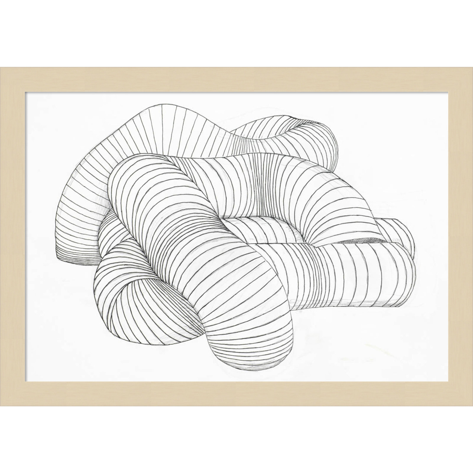 Grudie Hydro Pipes Print by Alex Dunn, 12" H x 17" W x 1" D, Brown