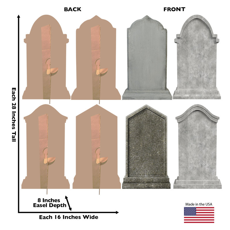Headstones Write Your Own Set of 4
