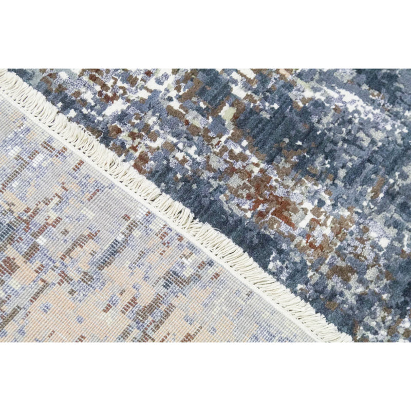Abstract Area Rug, Round 5'