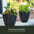 Aramenta Self-Watering Weather-Resistant Resin Pot Planter-666881084-666881059