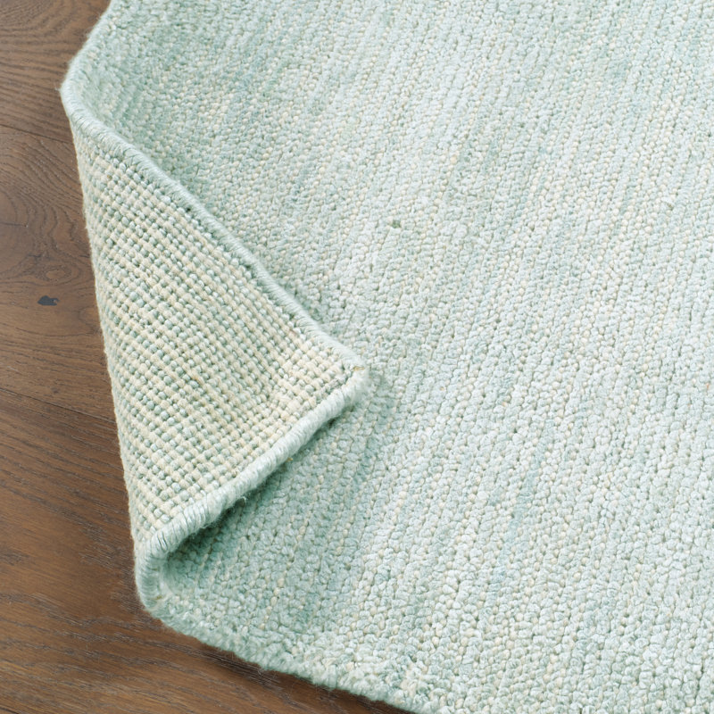 Jaipur Living Dilwyn  Handwoven Solid Ivory/Gray Area Rug (7'9inX9'9in), Rectangle 7'9" x 9'9", Light Mint